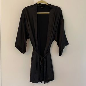 Victoria’s Secret Black Silky Robe